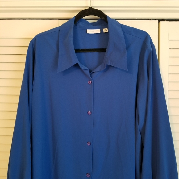 Susan Graver long sleeve button down dress shirt - Picture 4 of 5